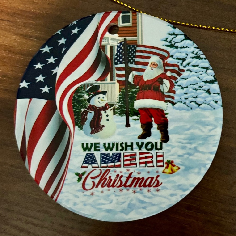 American Flag Ornament